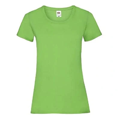 Image of Fruit of the Loom Ladies/Womens Lady Fit Valueweight Short Sleeve T Shirt (XS) (Lime)
