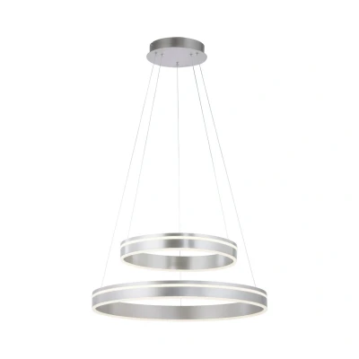 Image of Q Smart Home Paul Neuhaus VITO hanging lamp two bulb steel
