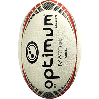 Image of Optimum Match Quality Rugby Ball Suitable for All Weather Condition Training Equipment Premium &amp; Unique Features Without Pump