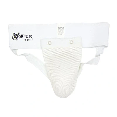 Image of viper Boxing Groin Guard Cup Sparring Training Fight Protector White (M)