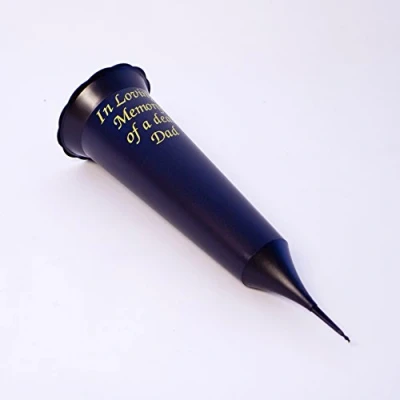 Image of 2 x in Loving Memory Dad Vase Grave/Funeral/Memorial