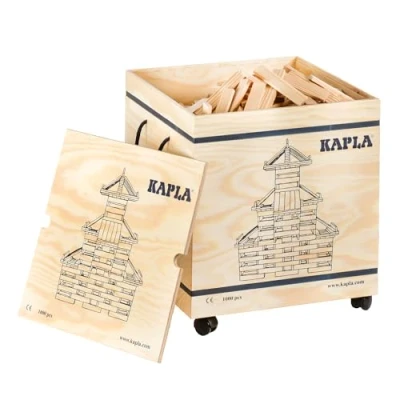 Image of KAPLA Building Set Box with 1000 planks Original Wooden Blocks Toy and Game