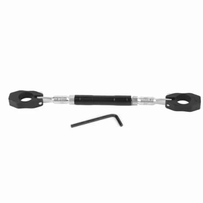 Image of Qiilu Motorrad Lenker, Universal 22mm Adjustable Aluminium Alloy Motorcycle Handlebar (Black)
