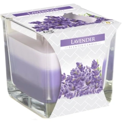 Image of Viscio Trading 178340 Scented Candle, Glass/Wax, Purple, 8 x cm