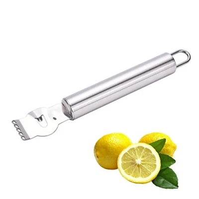 Image of Lemon Stainless Steel Zester，Lemon Zester Peeler， Kitchen Peeler Tool for Cocktails Lime Oranges Gadgets (Size 1)