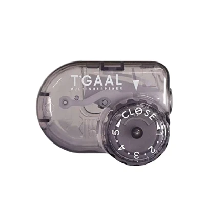 Image of KUTSUWA STAD T&#039;GAAL Angle Adjustable Pencil Sharpener, Translucent Black, 1 ea. (RS036BK),Translucent Black