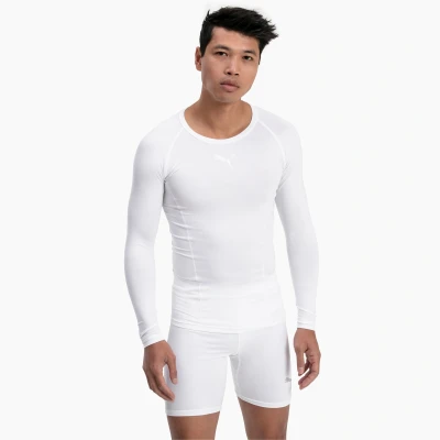 Image of Puma League Baselayer Tee LS White for Men 3XL