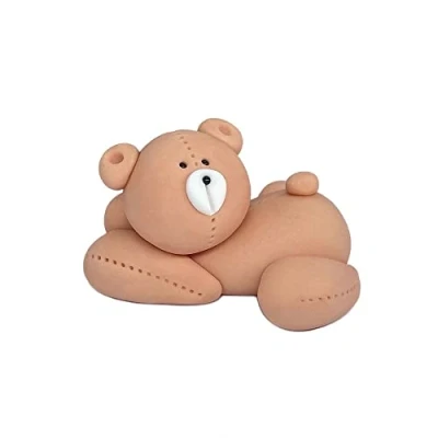 Image of Teddy Bear Brown, Cake topper, Party Decoration, edible Icing, easy to Use Professional.