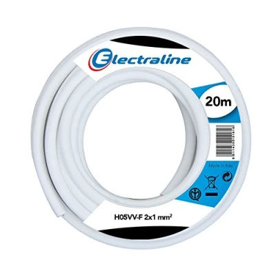 Image of H05VV F 2 x 1 MM 20Mt White