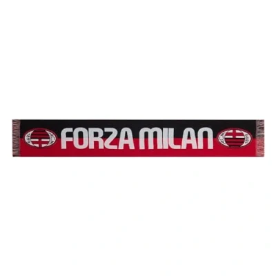 Image of AC Milan Sciarpa Ufficiale Official Jacquard Scarf, red/Black, One Size