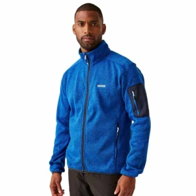 Image of Regatta Men&#039;s Newhill Full Zip Fleece Olympian Blue, Size: Xxl