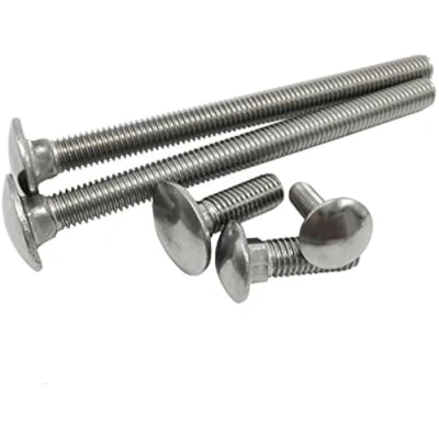 Image of AHCM6 6mm x 25mm A2 Stainless Steel Cup Square Carriage Bolts Without Nuts (Pack of 50 Coach Bolts)