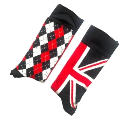 Image of Souvenirs London socks (UK, Numeric, 7, 11, Regular, Union Jack Design)
