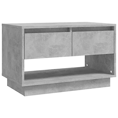 Image of vidaXL TV Cabinet Home Living Room Furniture Lowboard Stereo Hifi Drawer Stand Unit Entertainment Centre Concrete Grey Chipboard