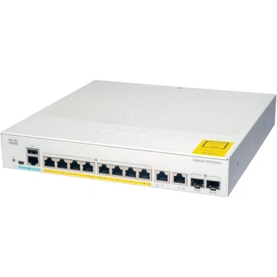 Image of Cisco Catalyst 1000 8T 2G L Network Switch, 8 Gigabit Ethernet (GbE) Ports, 2x 1G SFP/RJ 45 Combo Fanless Operation, Enhanced Limited Lifetime Warranty (C1000 L)