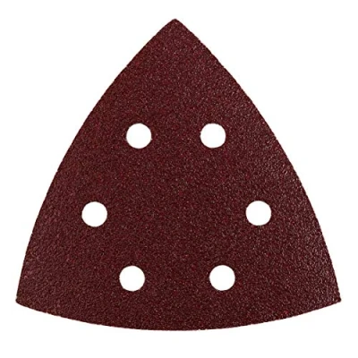 Image of kwb Sanding Triangles 105 Mm Made of High Grade Aluminium Oxide with Grit 60, 120, 180, Synthetic Resin Bonding and Reinforced Paper Backing for Coarse Medium Fine Wood Metal