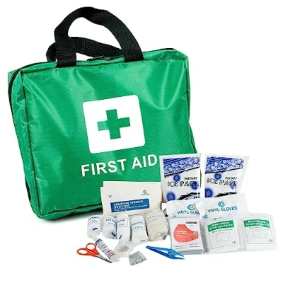 Image of ZENO First Aid Kit 90 Piece Home &amp; Office Emergency Includes Eyewash 2 x Cold (Ice) Packs and Blanket for Car Caravan Workplace Travel