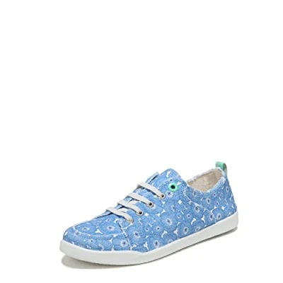Image of Vionic Venice Pismo Women&#039;s Casual Trainer Lace up Supportive Walking Shoes for Heel Pain, Plantar Fasciitis with Orthotic Insole Arch Support Medium Fit Classic Blue UK 4