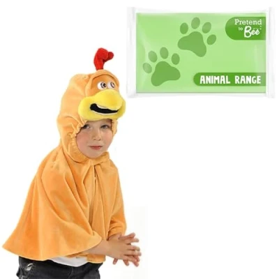 Image of PRETEND TO BEE 9974 Chicken Cape Fancy Dress Costume for Kids, 3 7 Years