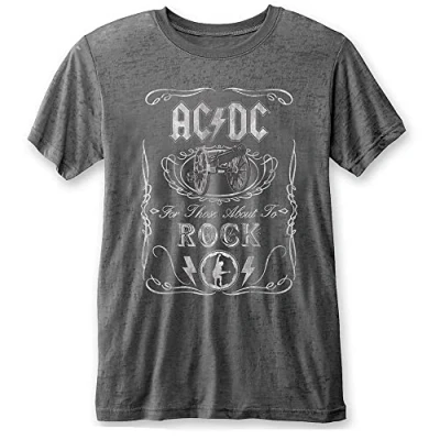 Image of AC/DC Mens Tshirt L Cannon Swig Grey