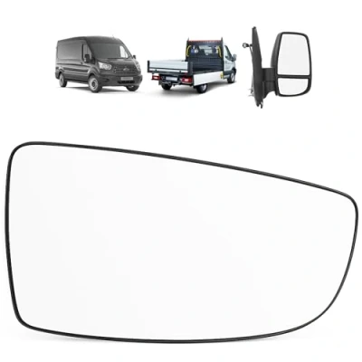 Image of NIMOVA Wing Mirror Lower Glass Right Driver Side With Backing Plate For Ford Transit MK8 2014 2025 OEM 1855102, BK3117A700AB