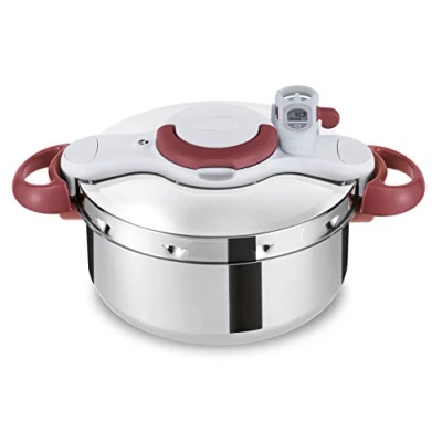 Image of Tefal P4620733 Clipso Minut Perfect Pressure Cooker, Stainless Steel, 6 Litre
