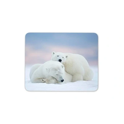 Image of Destination Vinyl ltd Cute Polar Bear Mouse Mat Pad Bears Mum Sister Daughter Computer #13163