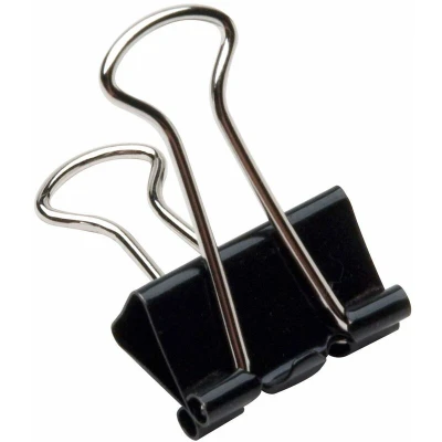 Image of Value Product Foldback Clip 19mm Black (Pack of 100) 22481