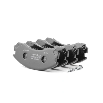 Image of 7412AD723, 7412D723 Brake pad set BREMBO P 61 089 with acoustic wear warning without accessories MITSUBISHI: Outlander 3, 2 SUV