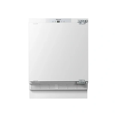 Image of Hisense RUR156D4AWE Built in under counter fridge with 4 star freeze zone, 121L Capacity 59.5 x 81.8 54.5 cm (WxHxD) White