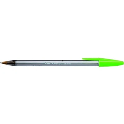 Image of Bic Cristal Fun Ball Pen Lime Green