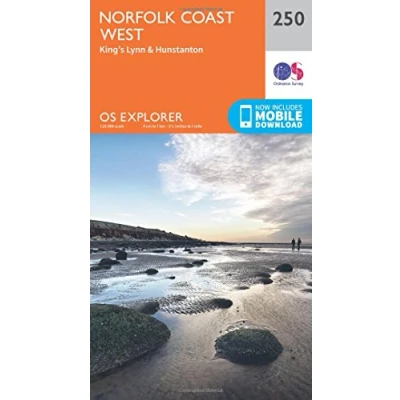 Image of Explorer 250 Norfolk Coast West Map With Digital Version