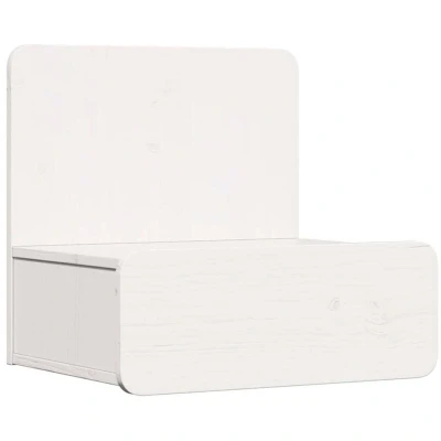 Image of vidaXL Wall mounted Bedside Table with Drawer White 44 x 32.5 40 cm