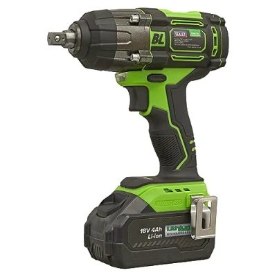 Image of Sealey Cordless Impact Wrench 18V 4Ah Lithium ion 1/2&quot;Sq Drive