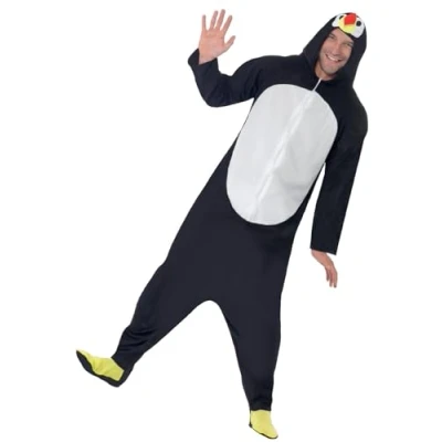 Image of Smiffys Penguin Costume, XL Size 46 48 , Black