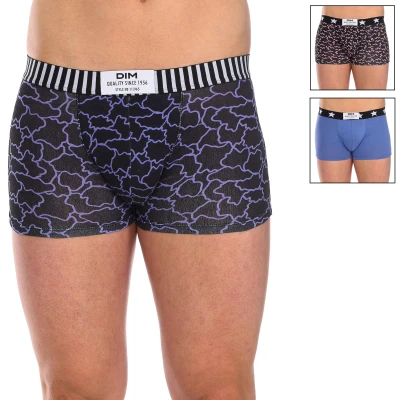 Image of Dim Mens Pack 3 Seamless Fashion Boxers D0C6D man Multicolour polyamide Size 2XL