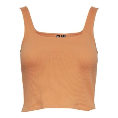 Image of PIECES Women&#039;s Pcnukisa Cropped Tank Top Noos, Tangerine, Large