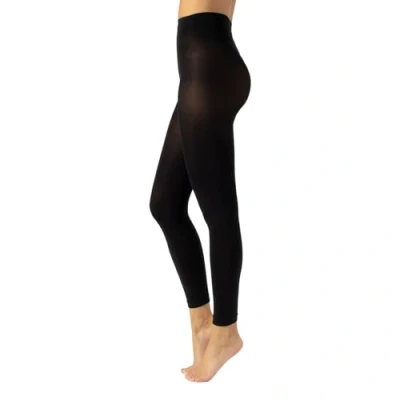 Image of CALZITALY Opaque Footless tights, Leggings, Microfiber Leggings 80 DEN S, M, L, XL, XXL, 3XL, 4XL Made in Italy (XL, Nero)