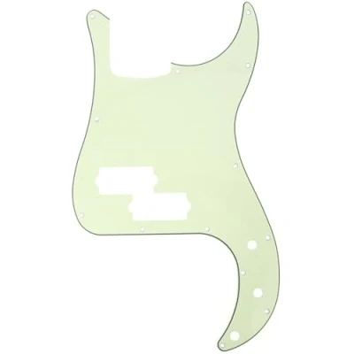 Image of Musiclily 13 Hole P Bass Pickguard for Fender American/Mexican Standard Precision Bass,3Ply Mint Green