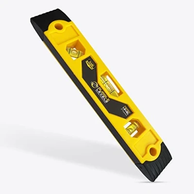 Image of Bubble Levels Shockproof Small Spirit Level Tool Magnet Torpedo 3 Vials 45/90/180 9&quot;/23cm/230mm