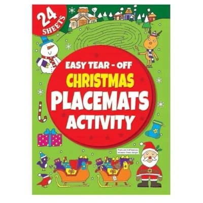 Image of Anilas Complete Christmas Activity Gifts &amp; Books Placemats Book. (Perfect for Ages 3 8)