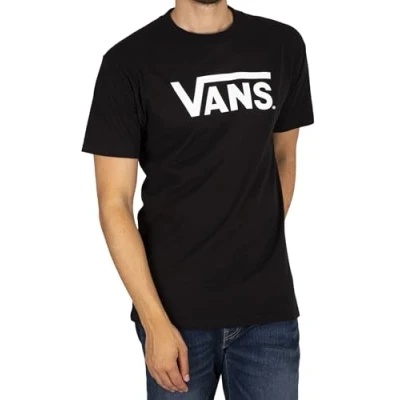 Image of Vans Men&#039;s Classic Drop V T Shirt, Black white, XS