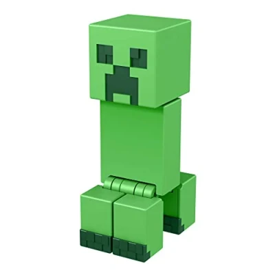 Image of Minecraft Creeper Build A Portal Figure Collectible &amp; Piece Movable Joints 1 Accessory 3.25&quot; Tall Gift for Kids 6+ HFC33