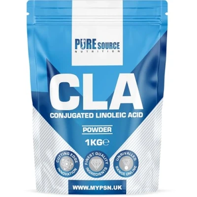 Image of CLA Powder, Conjugated Linoleic Acid Unflavoured Diet Keto Weight Loss Supplements Vegan Powder Better Than Softgels, Capsules by Pure Source Nutrition (1kg, Unflavoured)