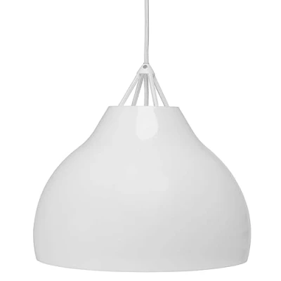 Image of Dyberg Larsen hanging light Pyra, opal, Ø 29 cm, glass