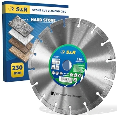 Image of S&amp;R Diamond cutting Disc 230 x 22,23 2,2 10 mm, laser welded for granite, stone, natural marble, masonry