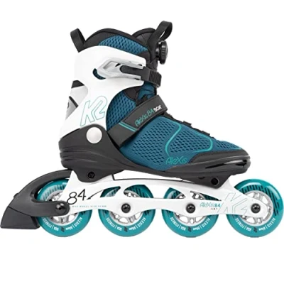 Image of K2 Alexis 84 Boa Inline Skates Teal White 6