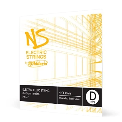 Image of D&#039;Addario NS Electric 4/4 Scale Medium Tension Single D String for Cello