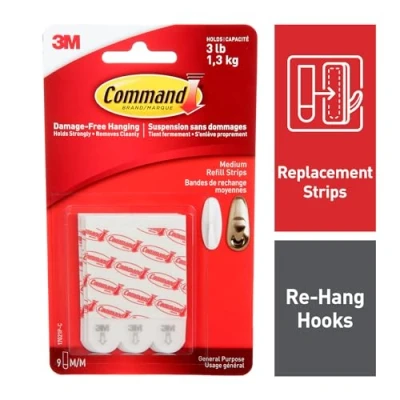 Image of Command Medium Adhesive and Refill Strips 17021P