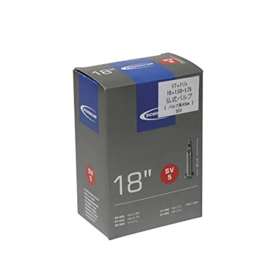 Image of Schwalbe Unisex Sv5 Tubes, Black, 32 47 355 400 UK